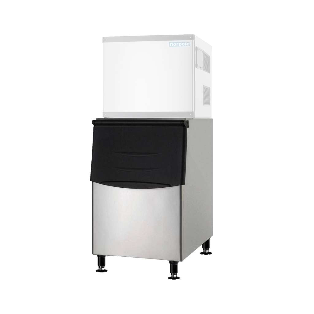 Commercial 500 lbs. Freestanding Ice Maker Bin in Stainless Steel