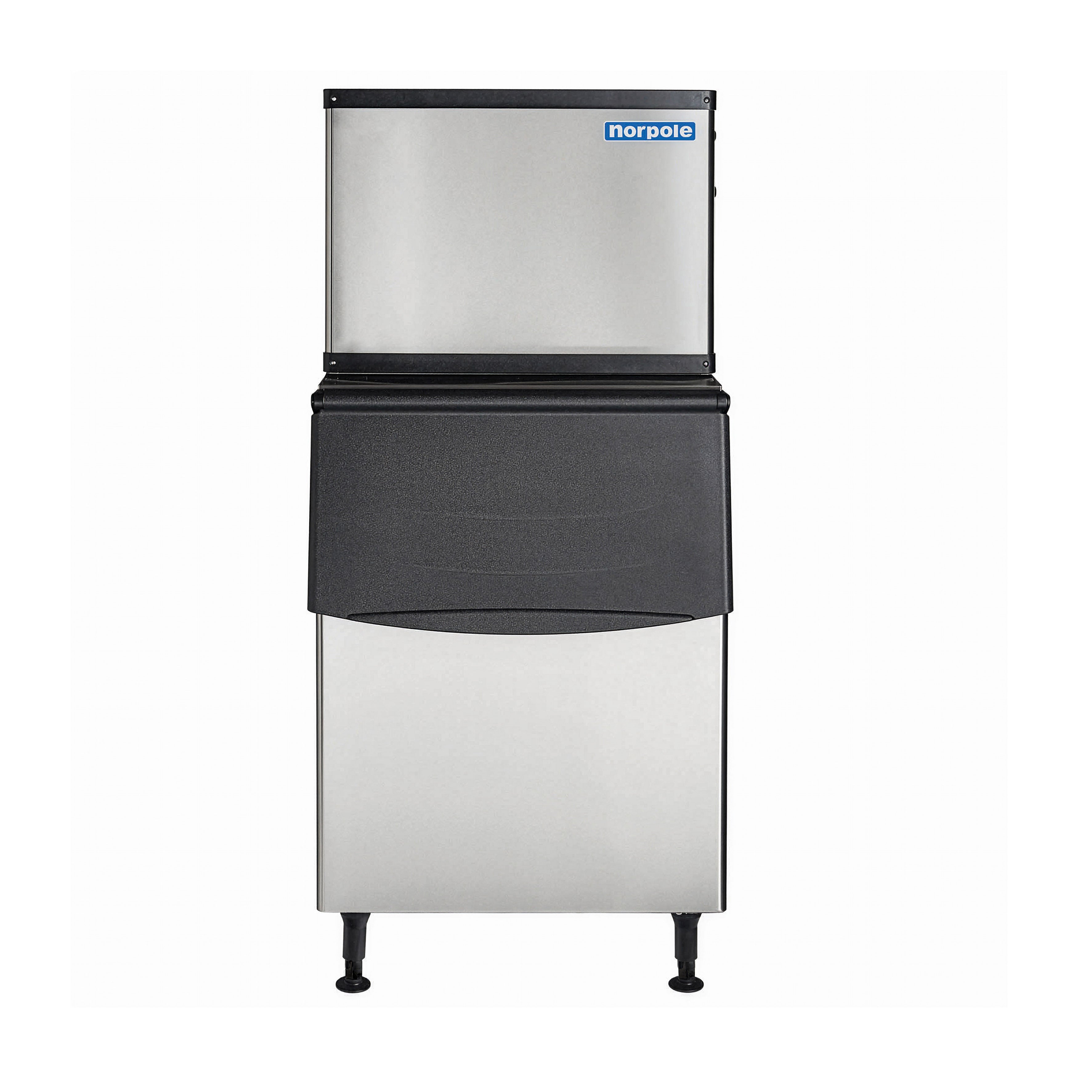500 lbs. Freestanding Commercial Ice Maker in Stainless Steel with Bin