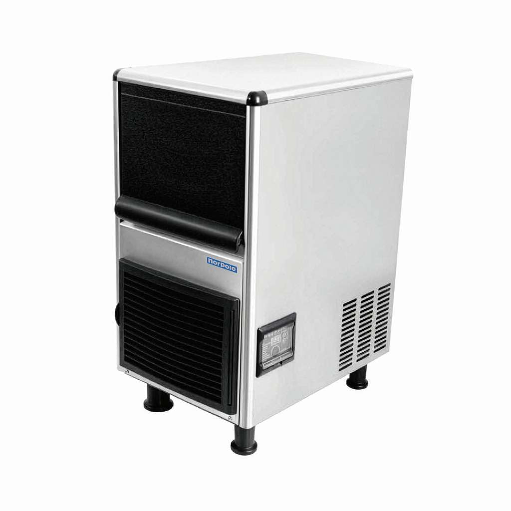 Commercial 90 lbs. Freestanding Ice Maker in Stainless Steel