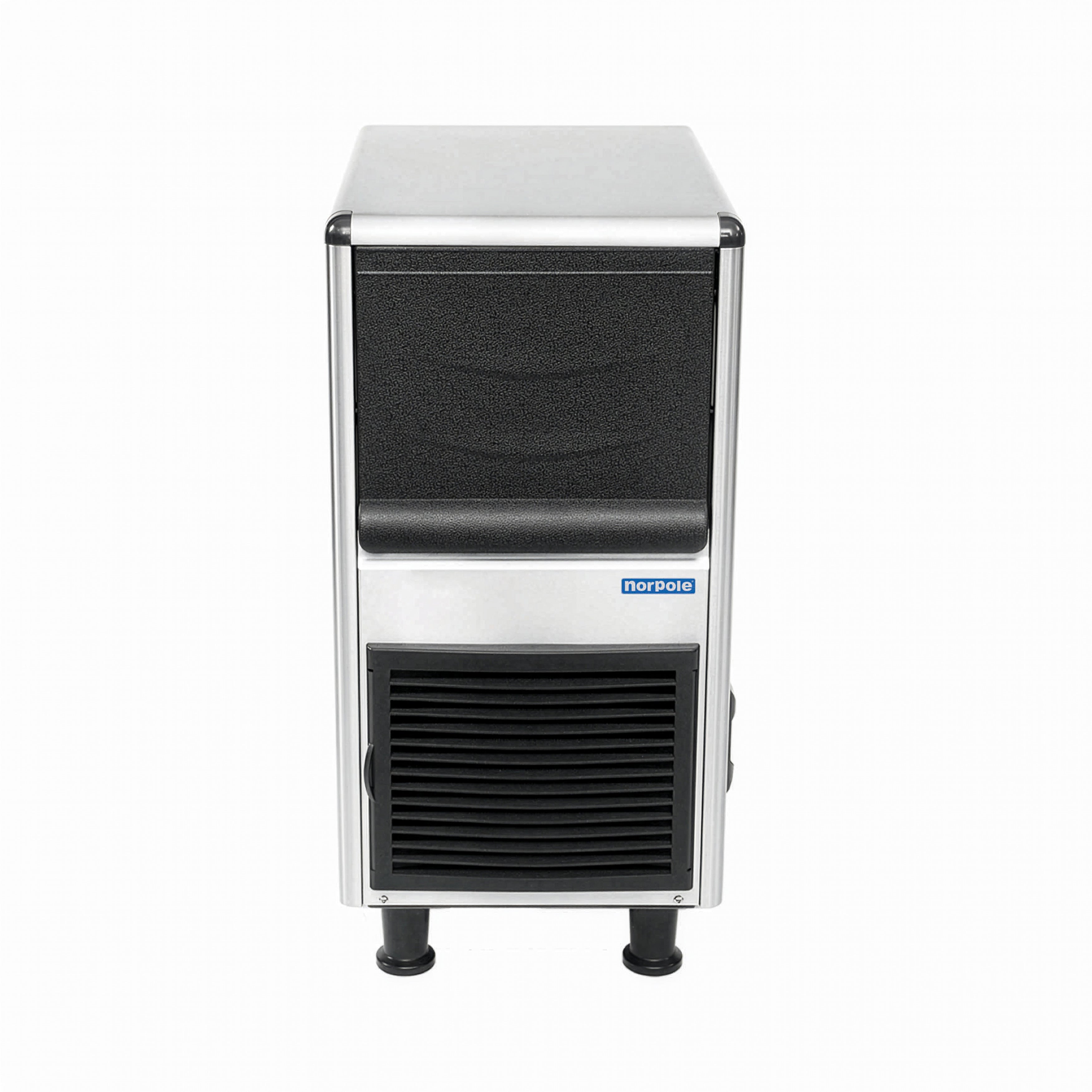 90 lbs. Freestanding Ice Maker in Stainless Steel