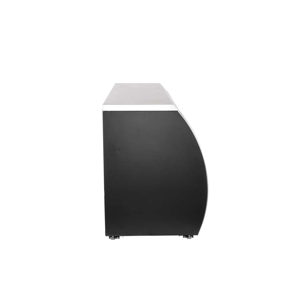 Commercial 82 in. 32 cu. ft. Refrigerated Deli Case in Black