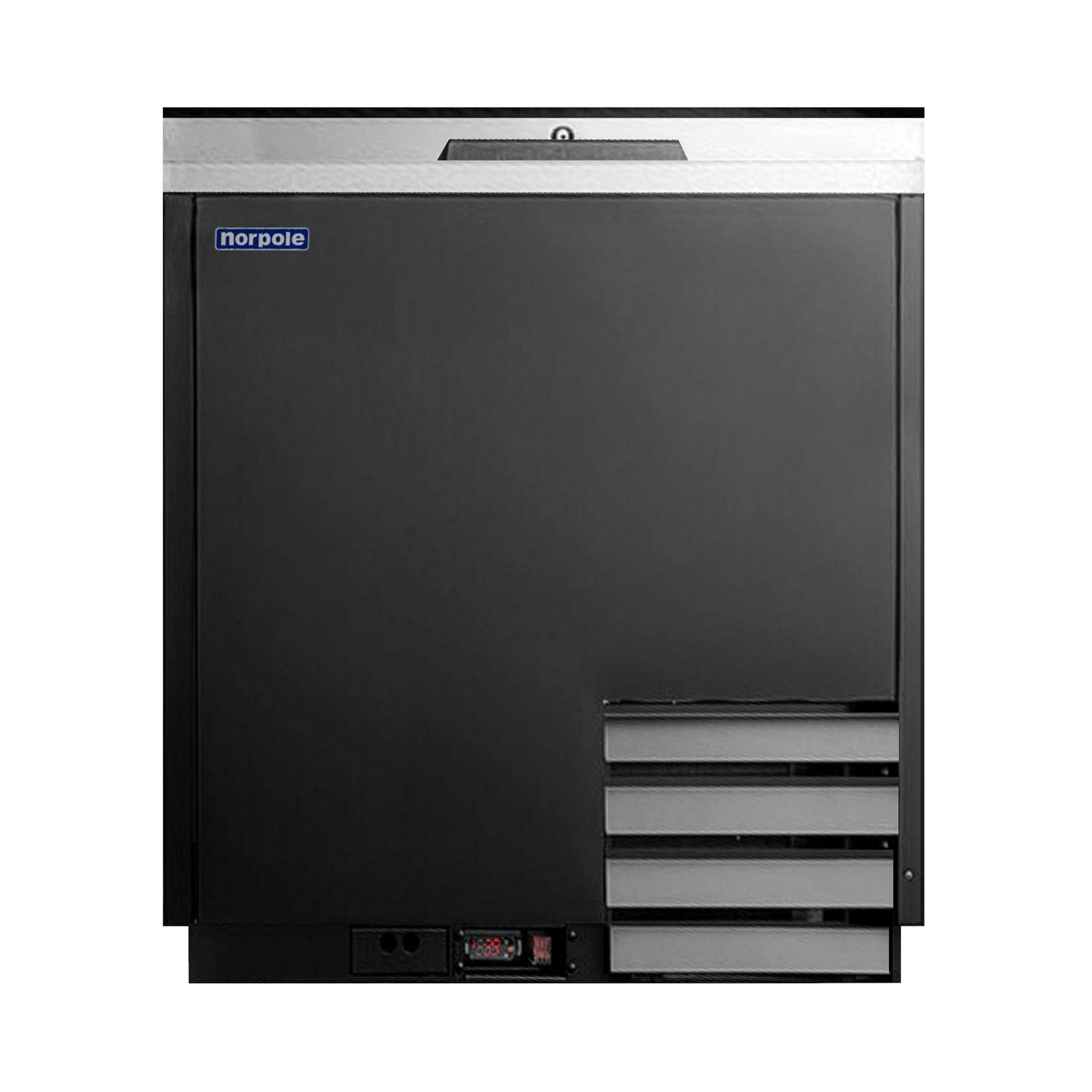 Commercial 36 in. 9.2 cu. ft. Glass Froster in Black