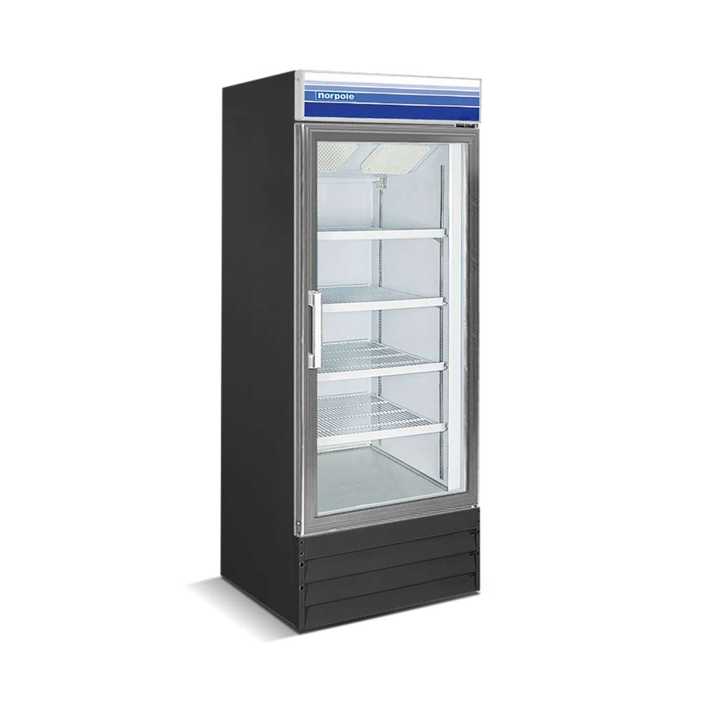 Commercial 27 in. 13 cu. ft. Merchandiser Upright Freezer in Black