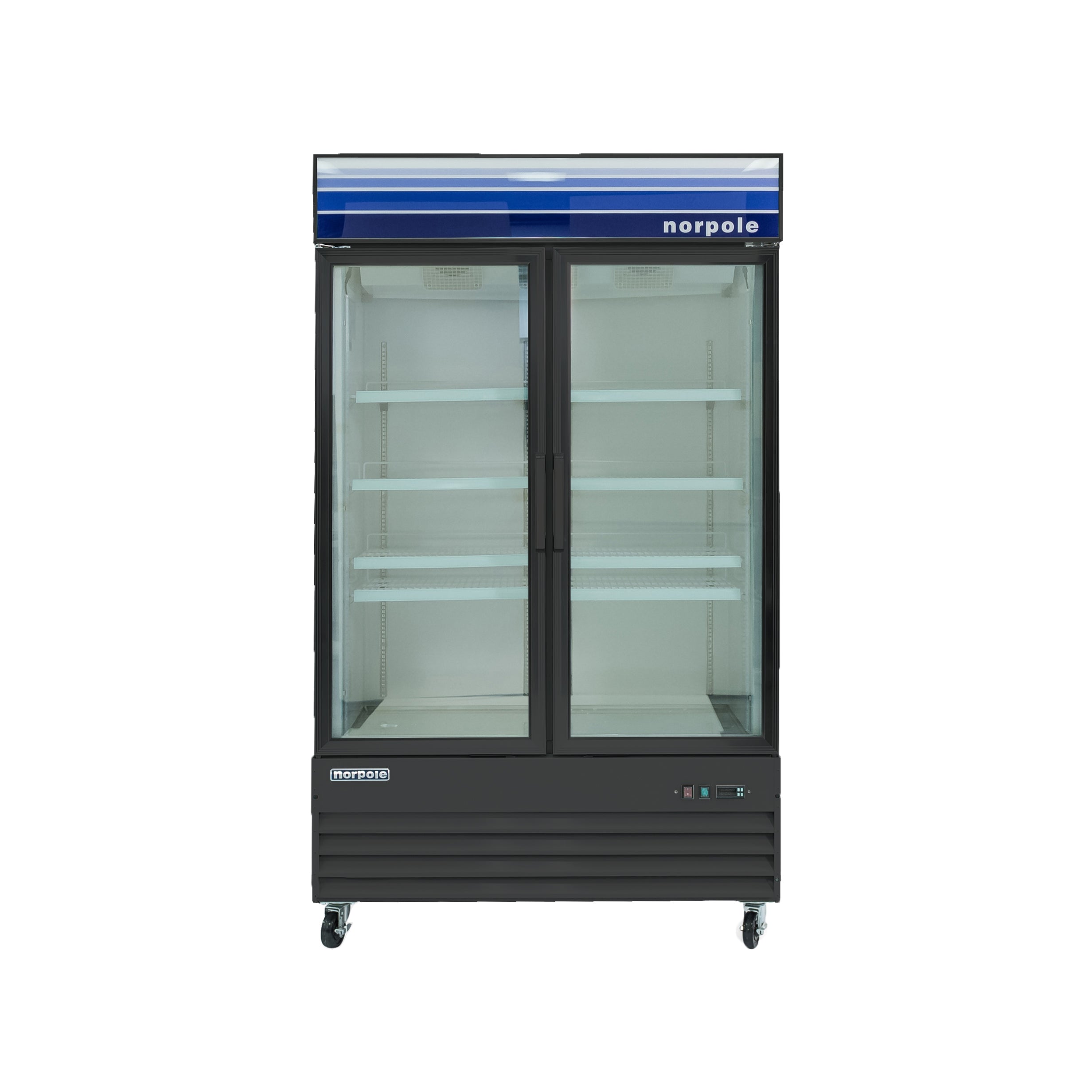 45 cu. Ft. Frost Free Commercial Upright Merchandiser Freezer in Black