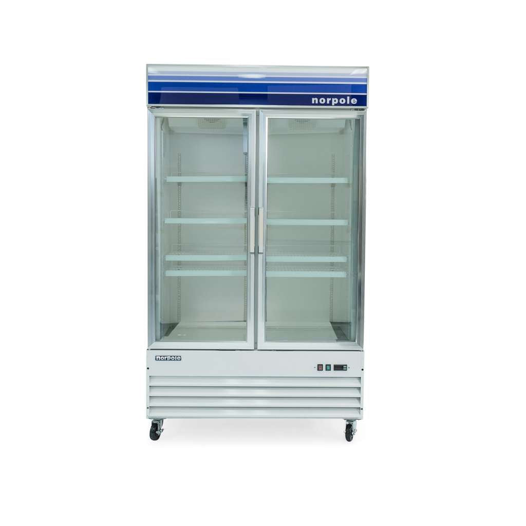 45 cu. ft. Frost Free Commercial Upright Merchandiser Freezer in White