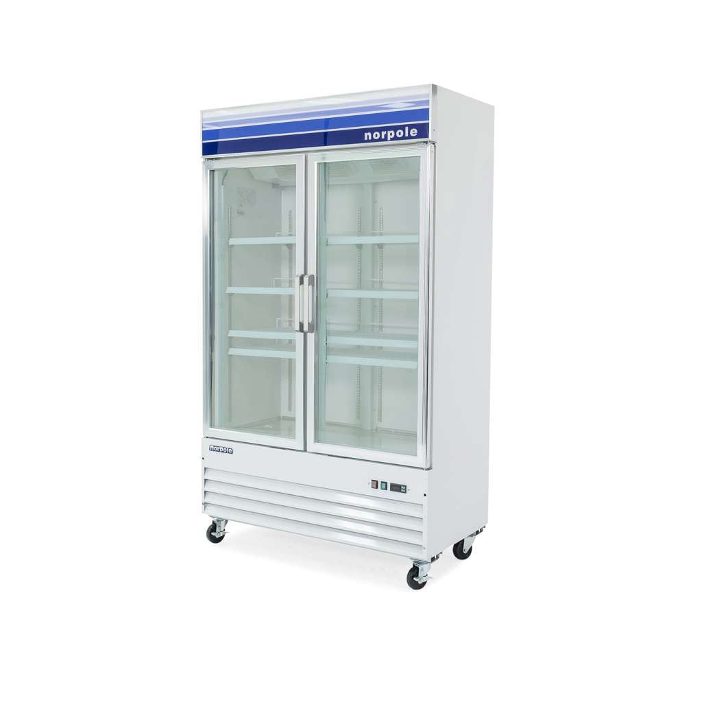 Commercial 29 cu. ft. Glass Door Reach-In Merchandiser Freezer in White