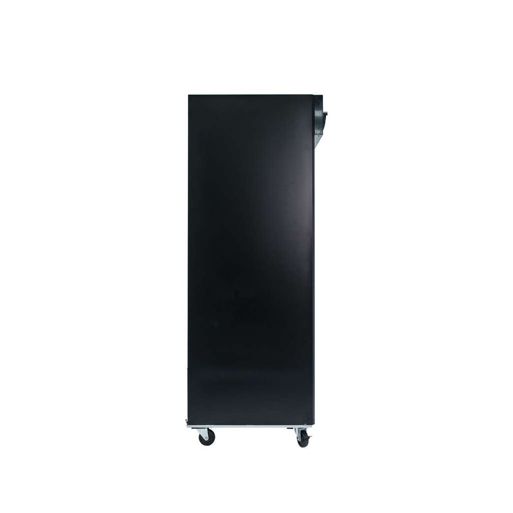 Commercial 45 cu. ft. 2-Sliding Glass Door Refrigerator in Black