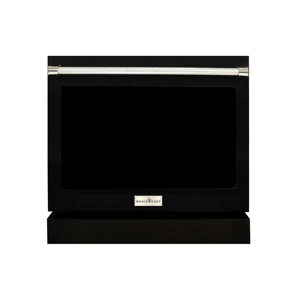 30 in Black Range Door for Pro Style Ranges