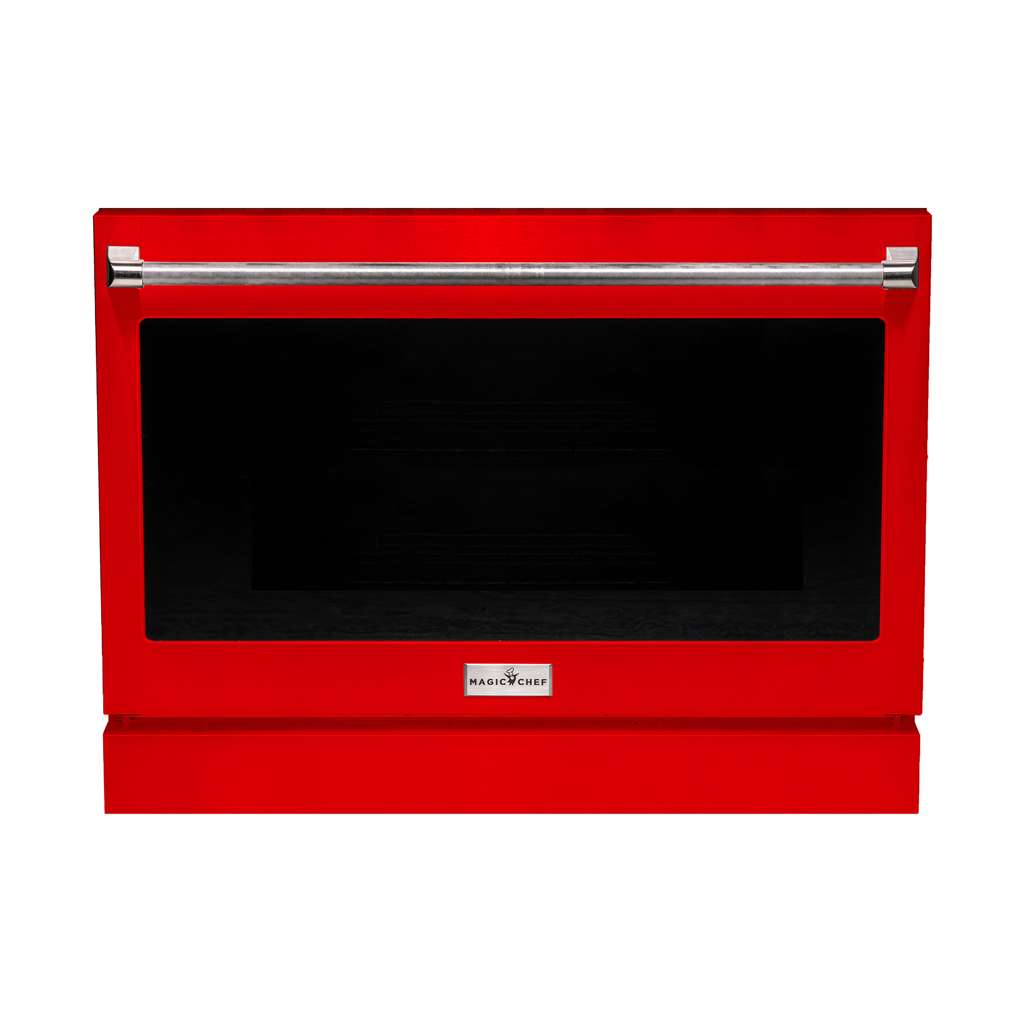 36 in Red Range Door for Pro Style Ranges
