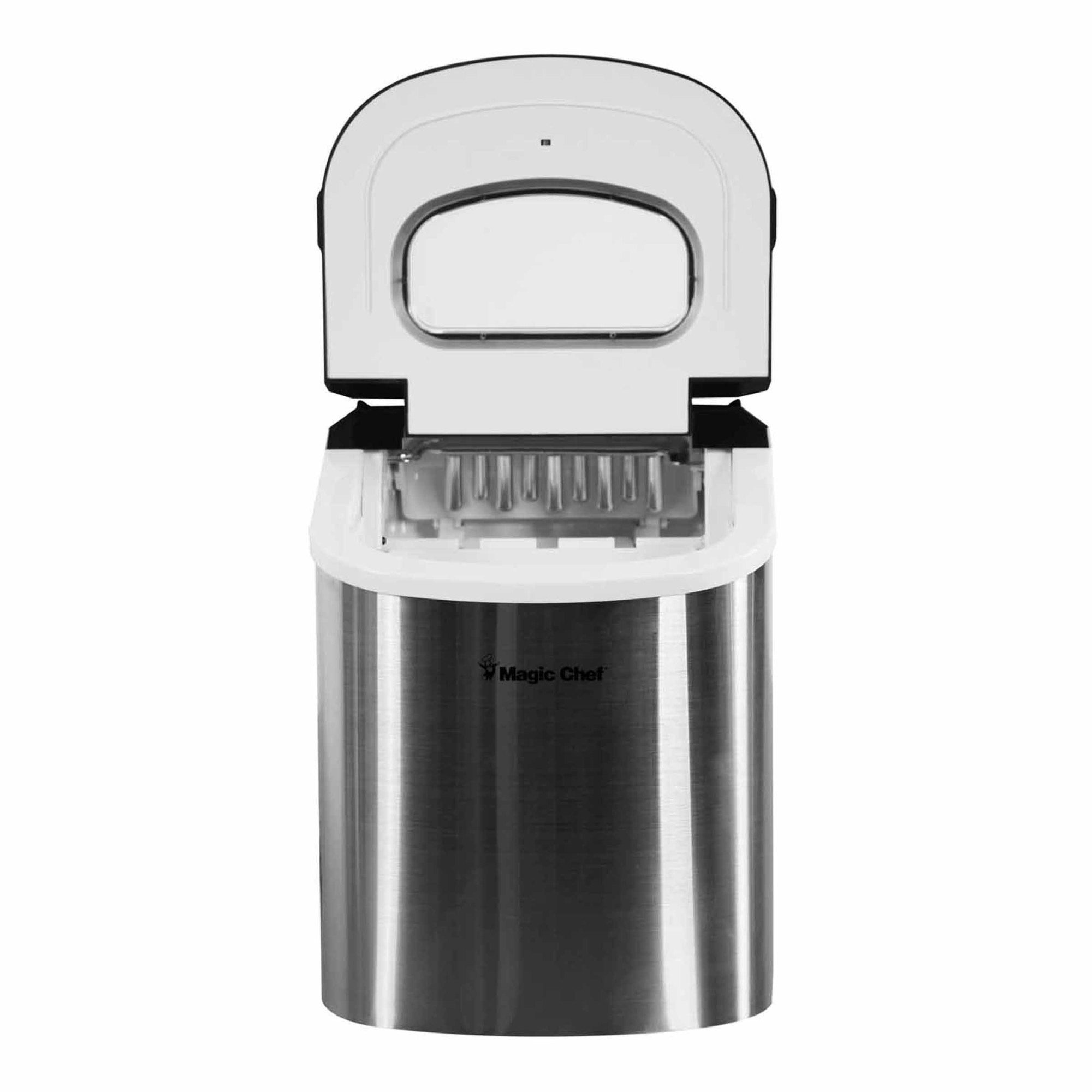 27 lb. Portable Countertop Ice Maker in Stainless