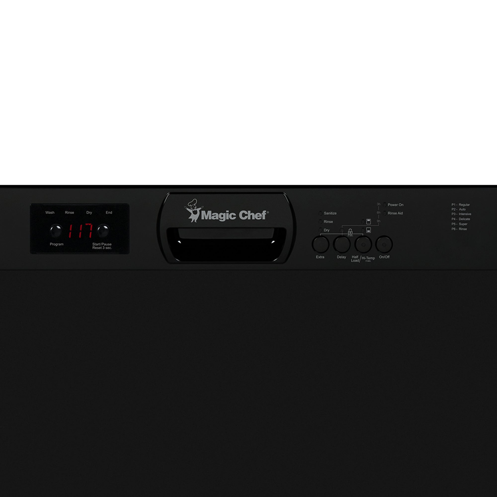 24 in. Black Front Control Built-in Stainless Steel Tall Tub Dishwasher