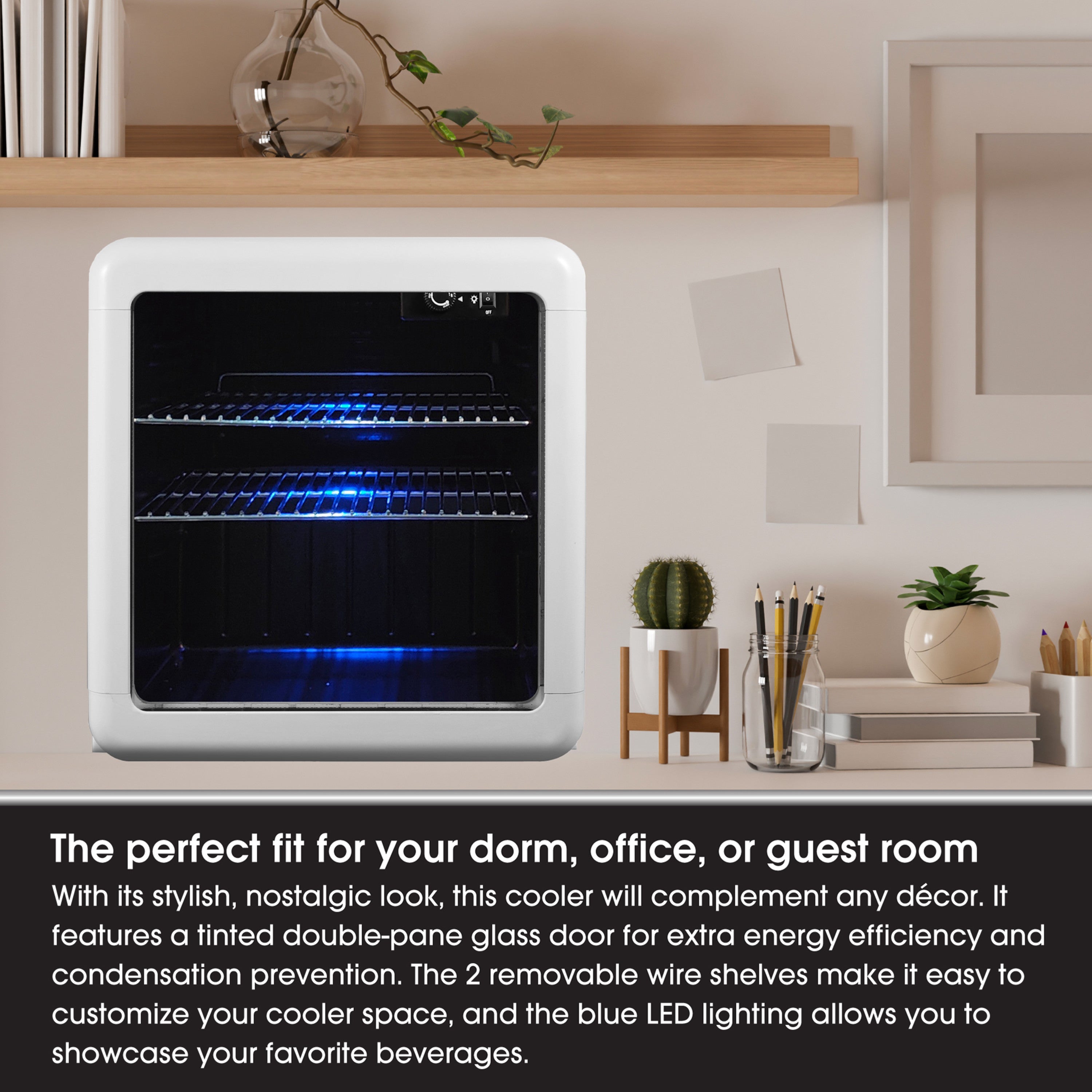 Magic Chef MCB17CHW Beverage Cooler, White on Fridge.com