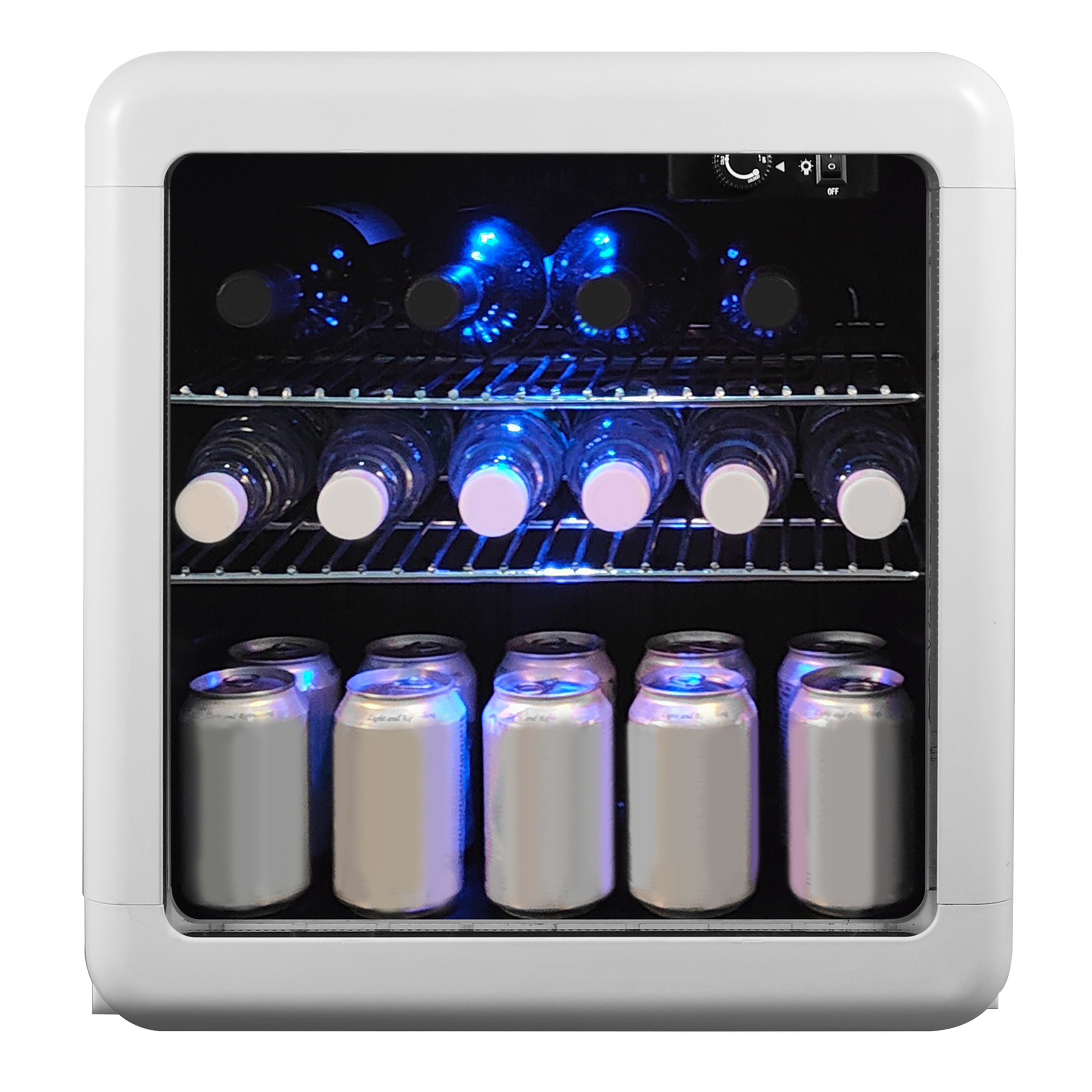 Magic Chef MCB17CHW Beverage Cooler, White on Fridge.com