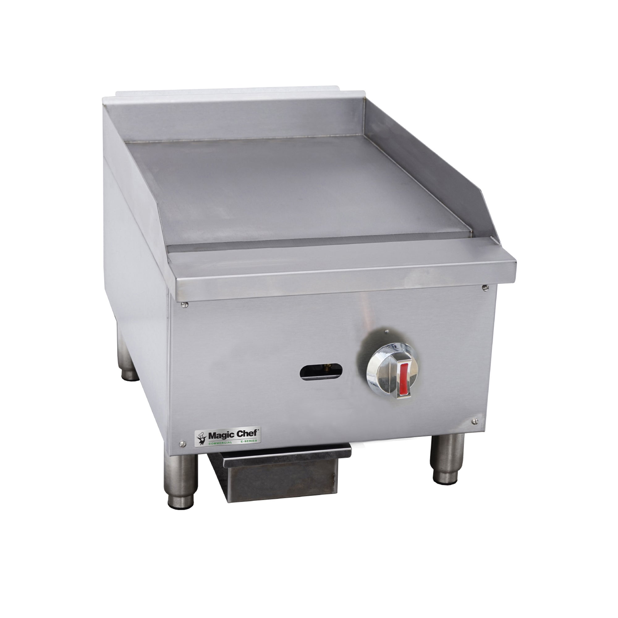 16 in. Commercial Natural Gas Manual Countertop Griddle in Stainless Steel