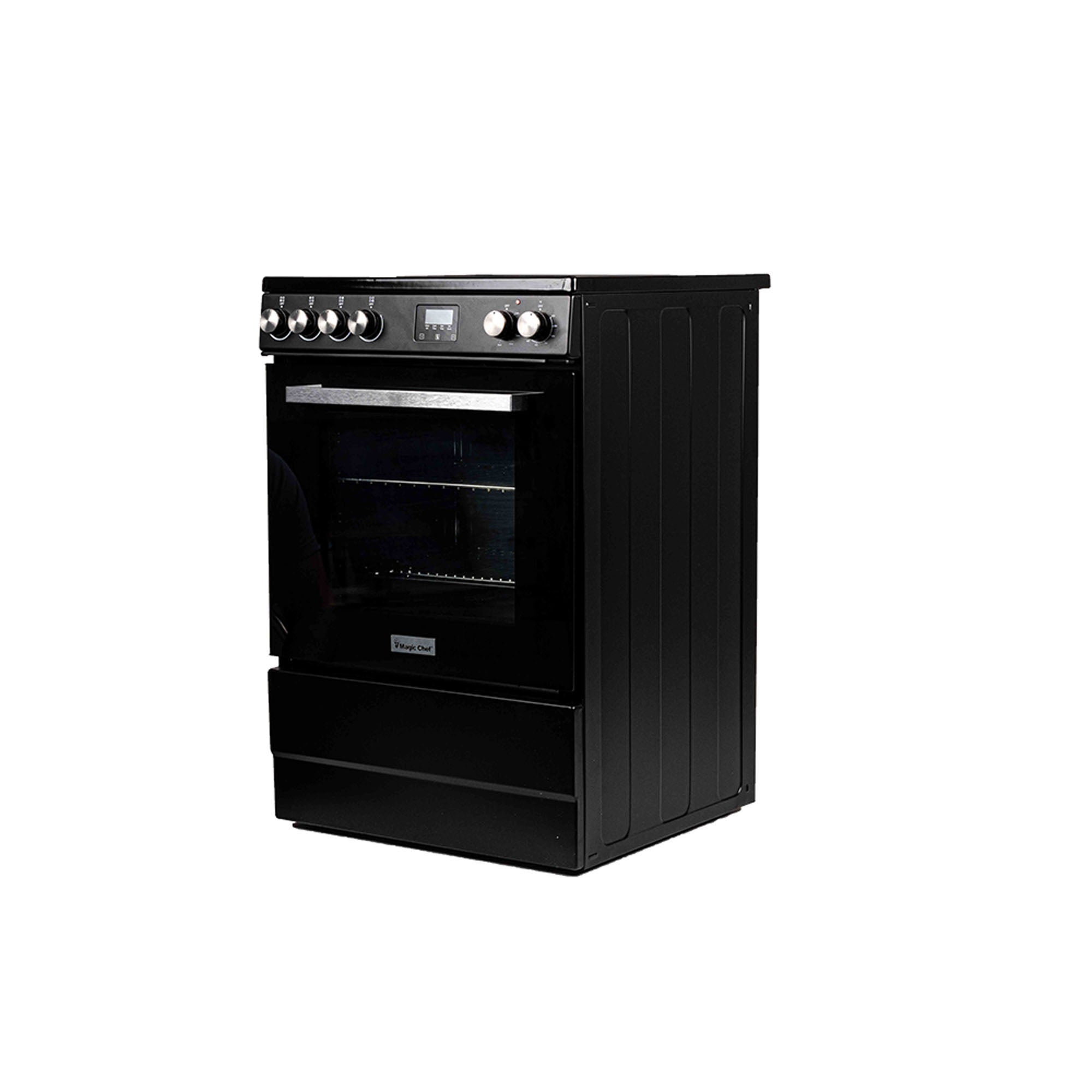 24 in 4 Element Freestanding Electric Range in Black