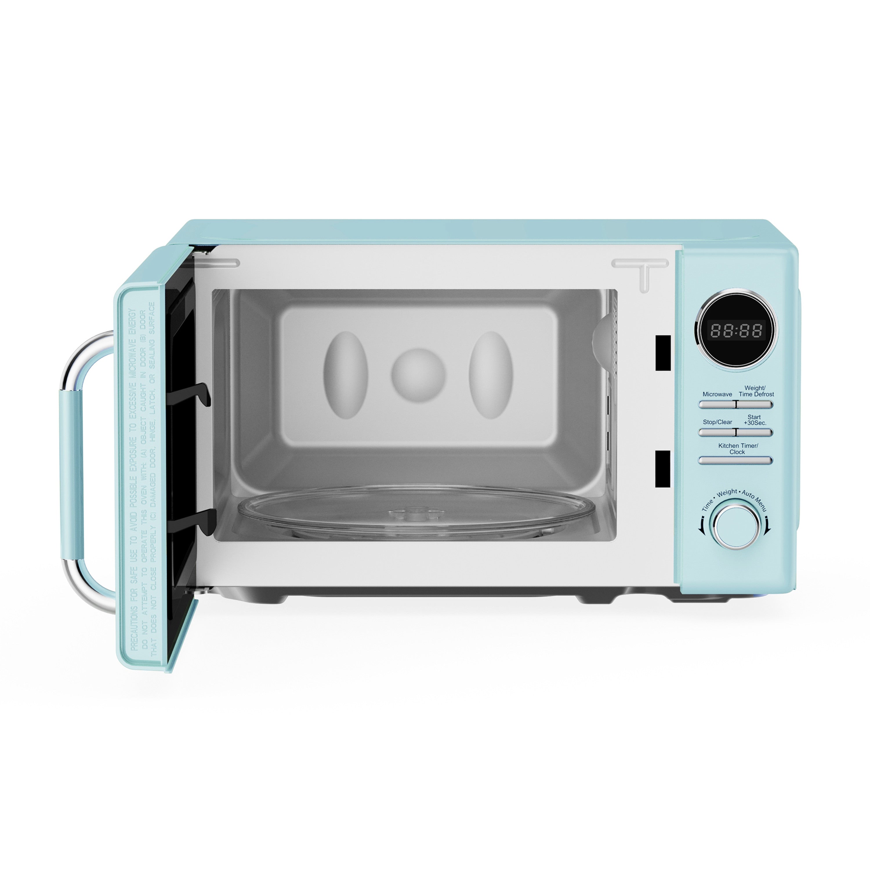 0.7 cu. ft. Retro Countertop Microwave in Mint