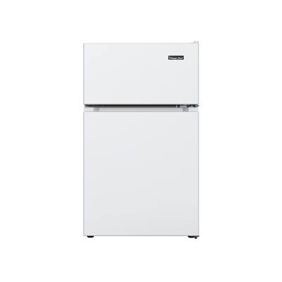 3.1 cu. ft. 2-Door Mini Refrigerator in White with Freezer