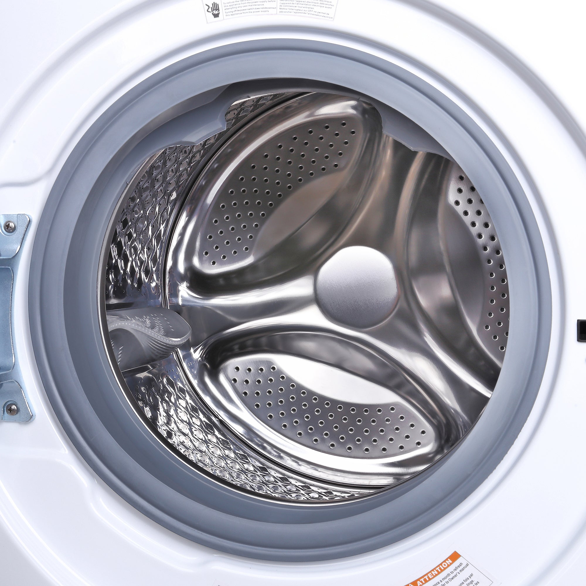 24 in. 2.7 cu. ft. Front Load Compact Washer in White