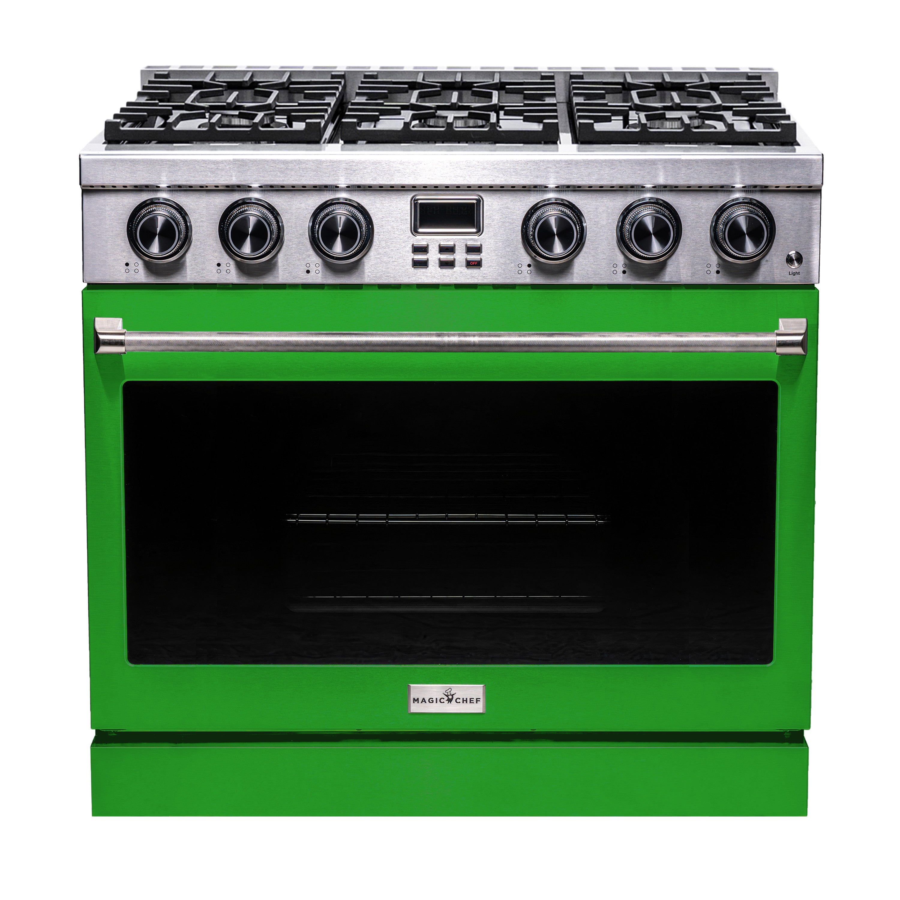 36" Gas Range + Green Door