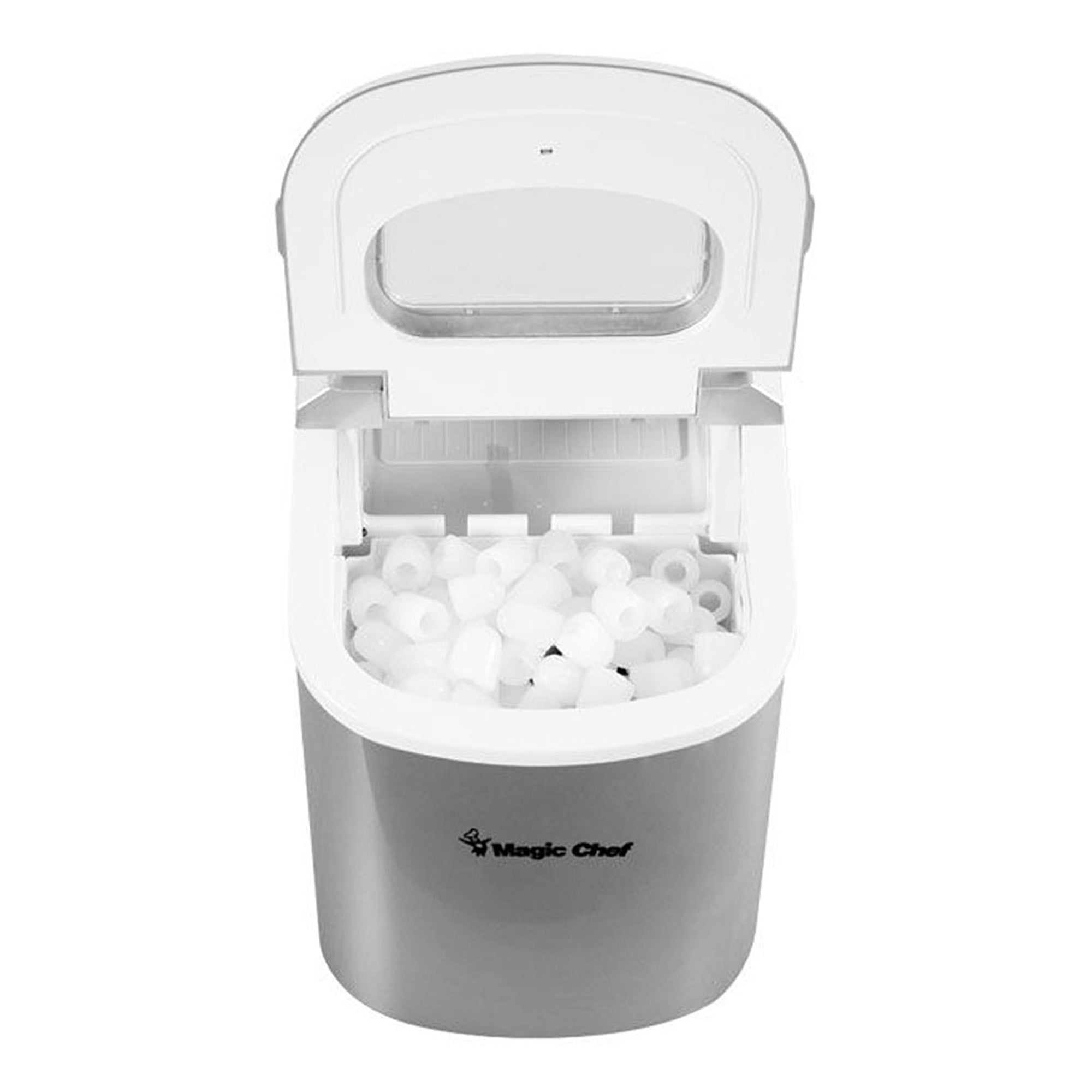 27 lb. Portable Countertop Ice Maker in Silver