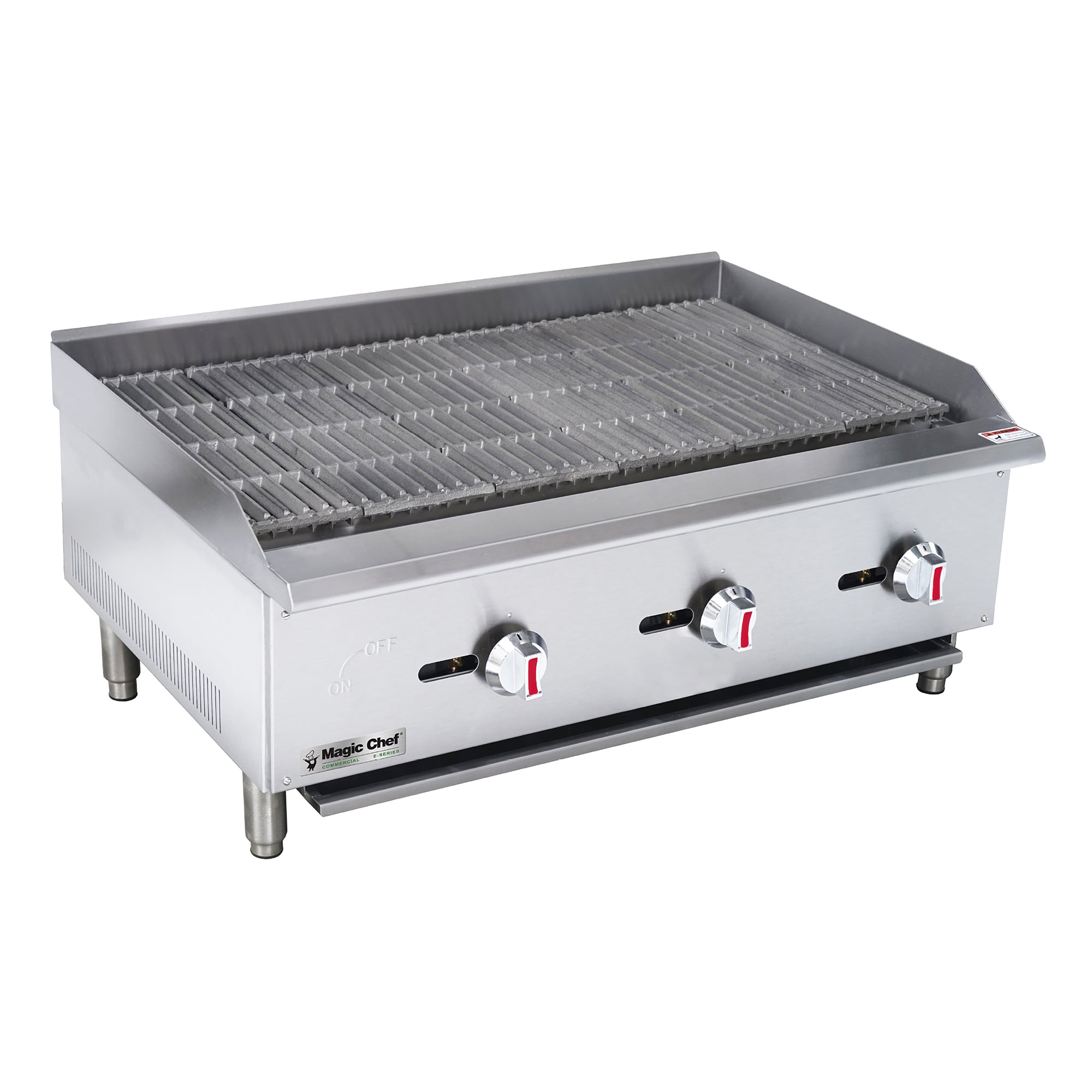 36 in Commercial Countertop Radiant Charbroiler in Stainless Steel